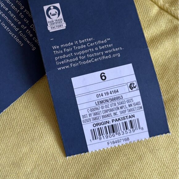 Universal Thread Jean Shorts High Rise Shortie Button Fly Yellow New Womens 6 - Picture 5 of 8